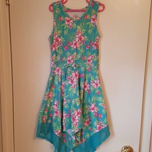 Faded Glory Hawaiian Inspired Dress Size 7/8